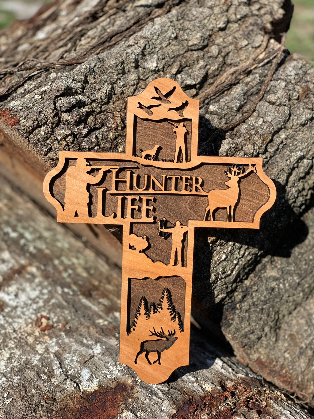 Wooden Hunter Cross
