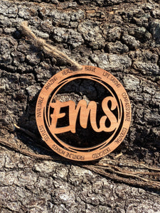 Wooden EMS Ornament