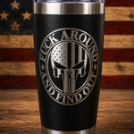 Custom Laser Engraved Tumbler | 20oz Black Stainless Steel | Personalized Gift
