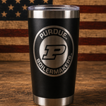 Custom Laser Engraved Tumbler | 20oz Black Stainless Steel | Personalized Gift