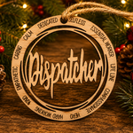 Wood Military & First Responder Ornament | Laser Engraved | Choose Your Branch or Department