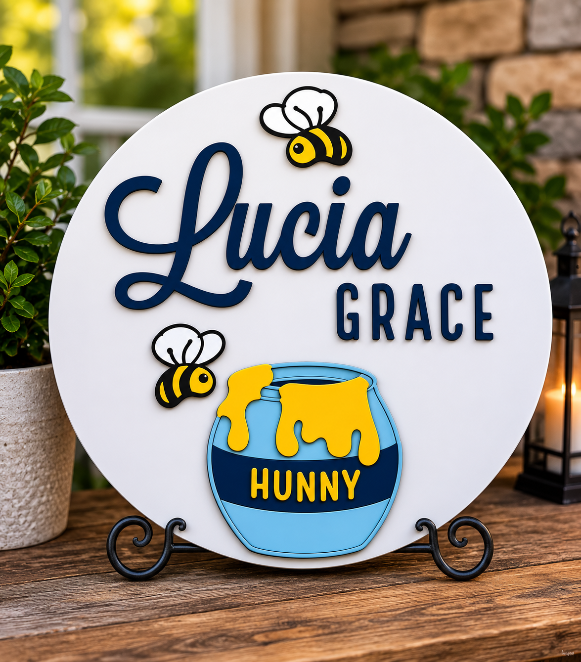 Custom Name Sign | Personalized Laser Cut Wood | Nursery Decor Gift