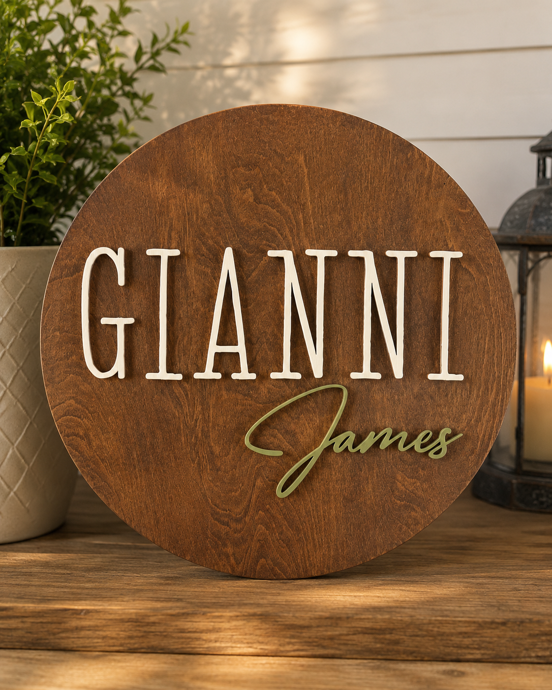 Custom Name Sign | Personalized Laser Cut Wood | Nursery Decor Gift