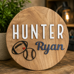Custom Name Sign | Personalized Laser Cut Wood | Nursery Decor Gift