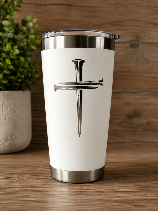 Custom Laser Engraved Tumbler | 20oz Black Stainless Steel | Personalized Gift