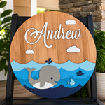 Custom Name Sign | Personalized Laser Cut Wood | Nursery Decor Gift