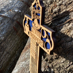 Wooden State Trooper Cross