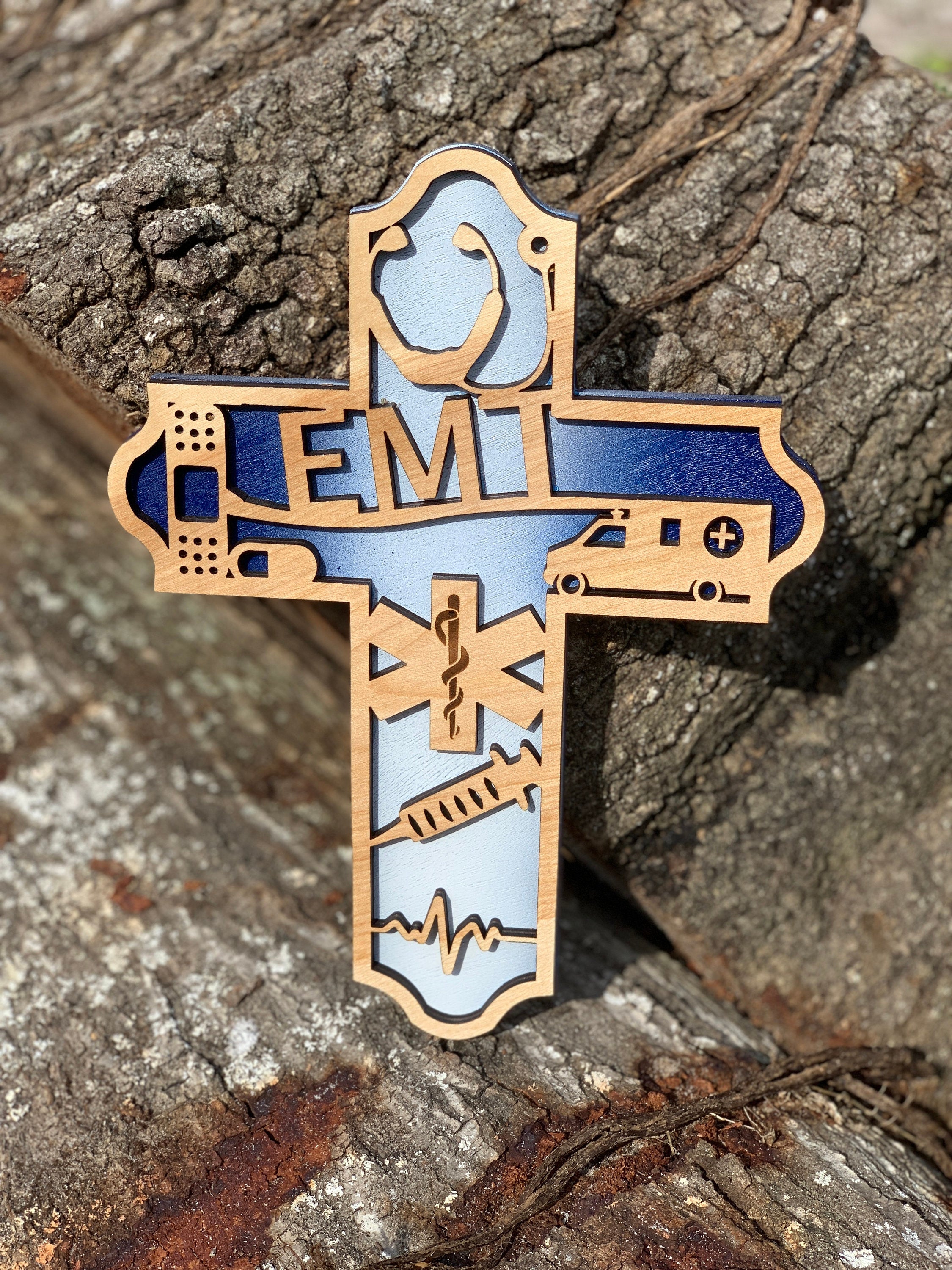 Wooden EMT Cross