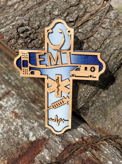 Wooden EMT Cross