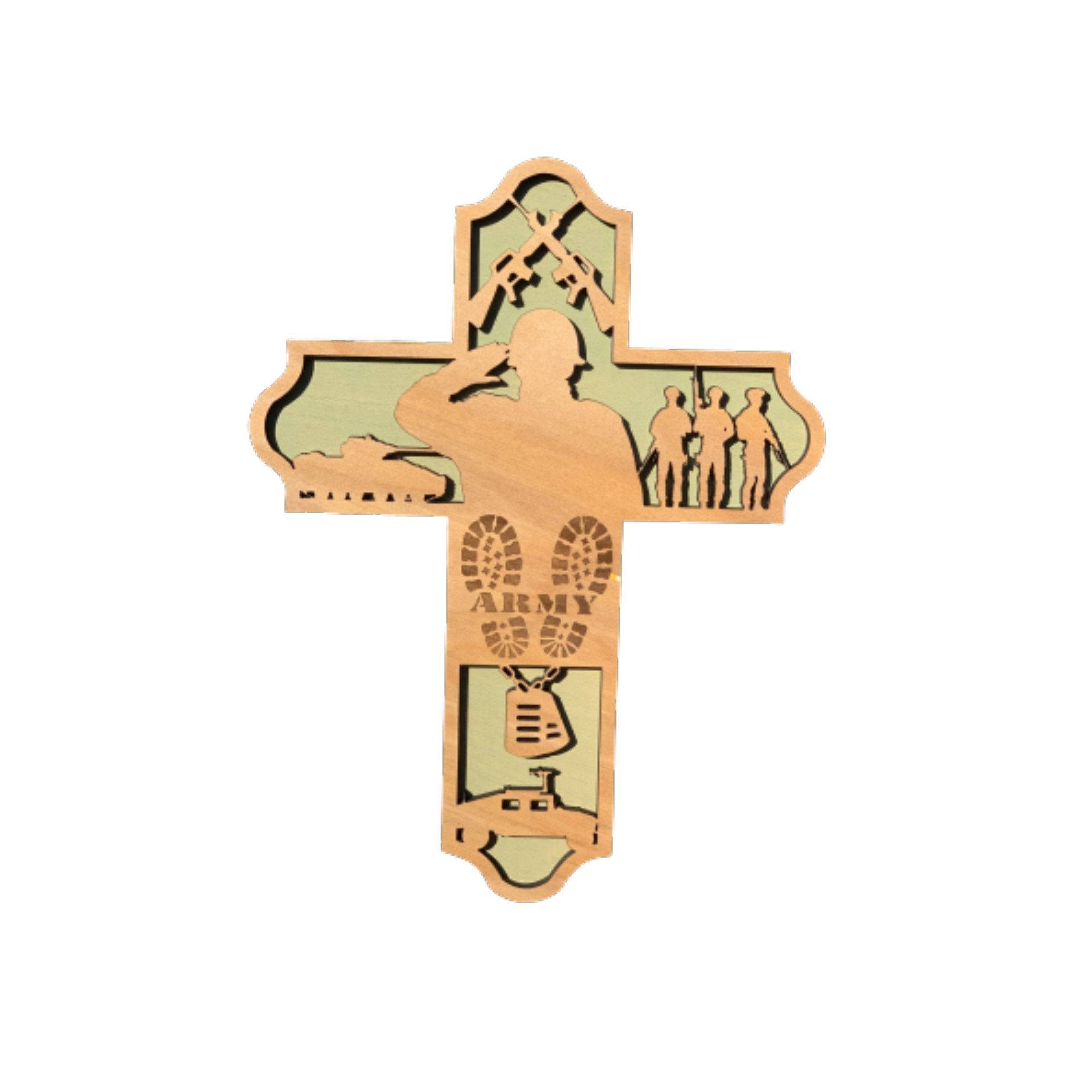 Wooden Army Cross