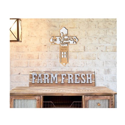Wooden first home Cross