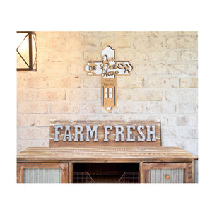 Wooden first home Cross