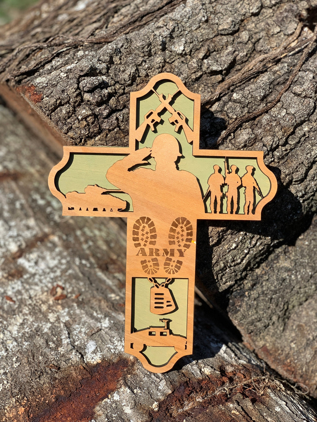 Wooden Army Cross