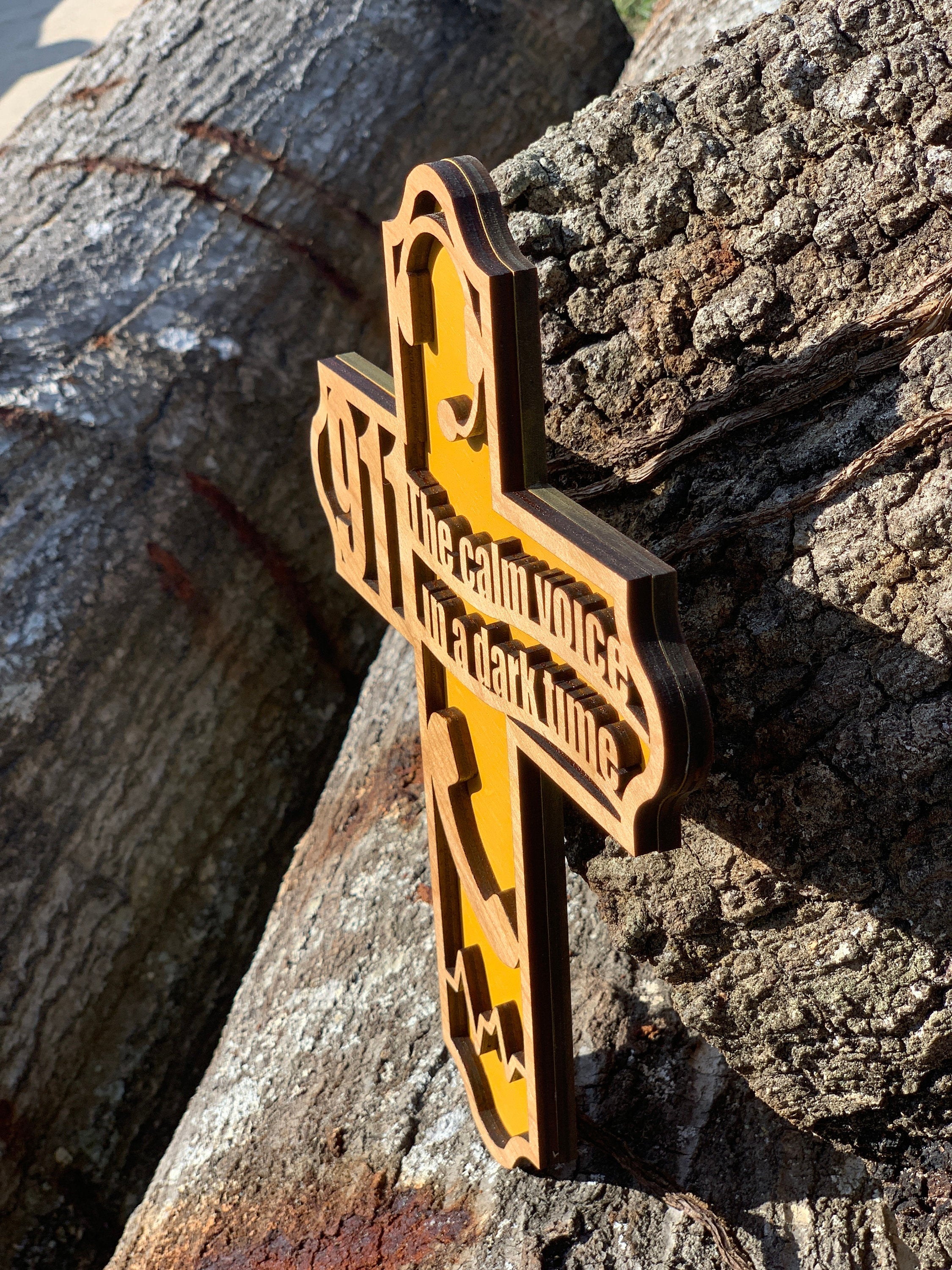 Wooden Dispatcher Cross