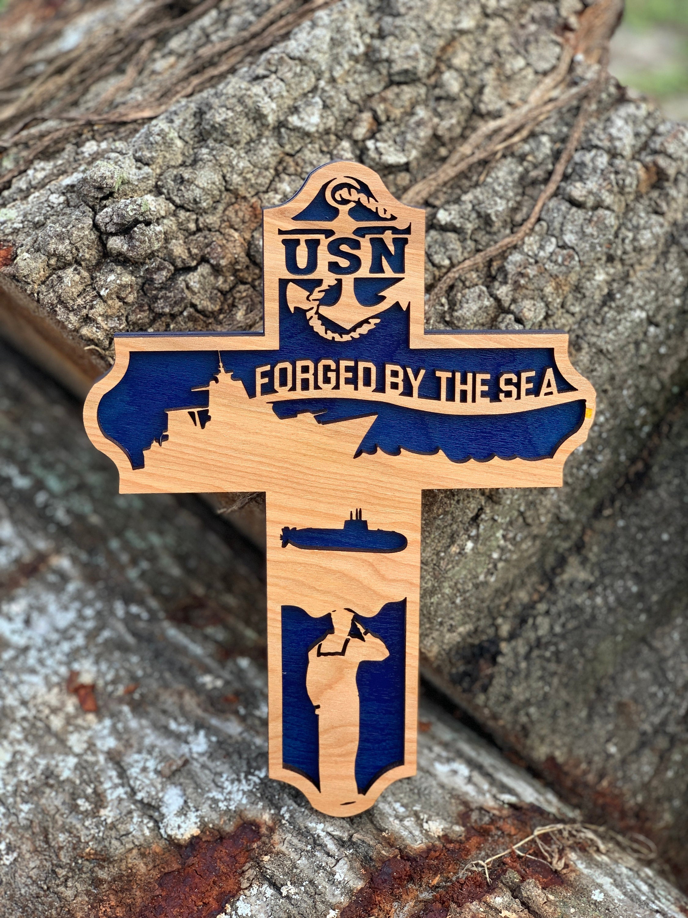 Wooden Navy Cross