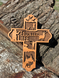 Wooden Hunter Cross