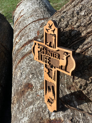 Wooden Hunter Cross