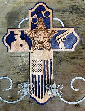 Wooden Police Cross