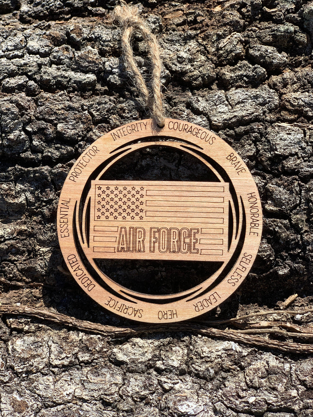 Wooden Air Force Ornament