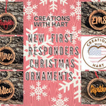 Wooden Firefighter Ornament